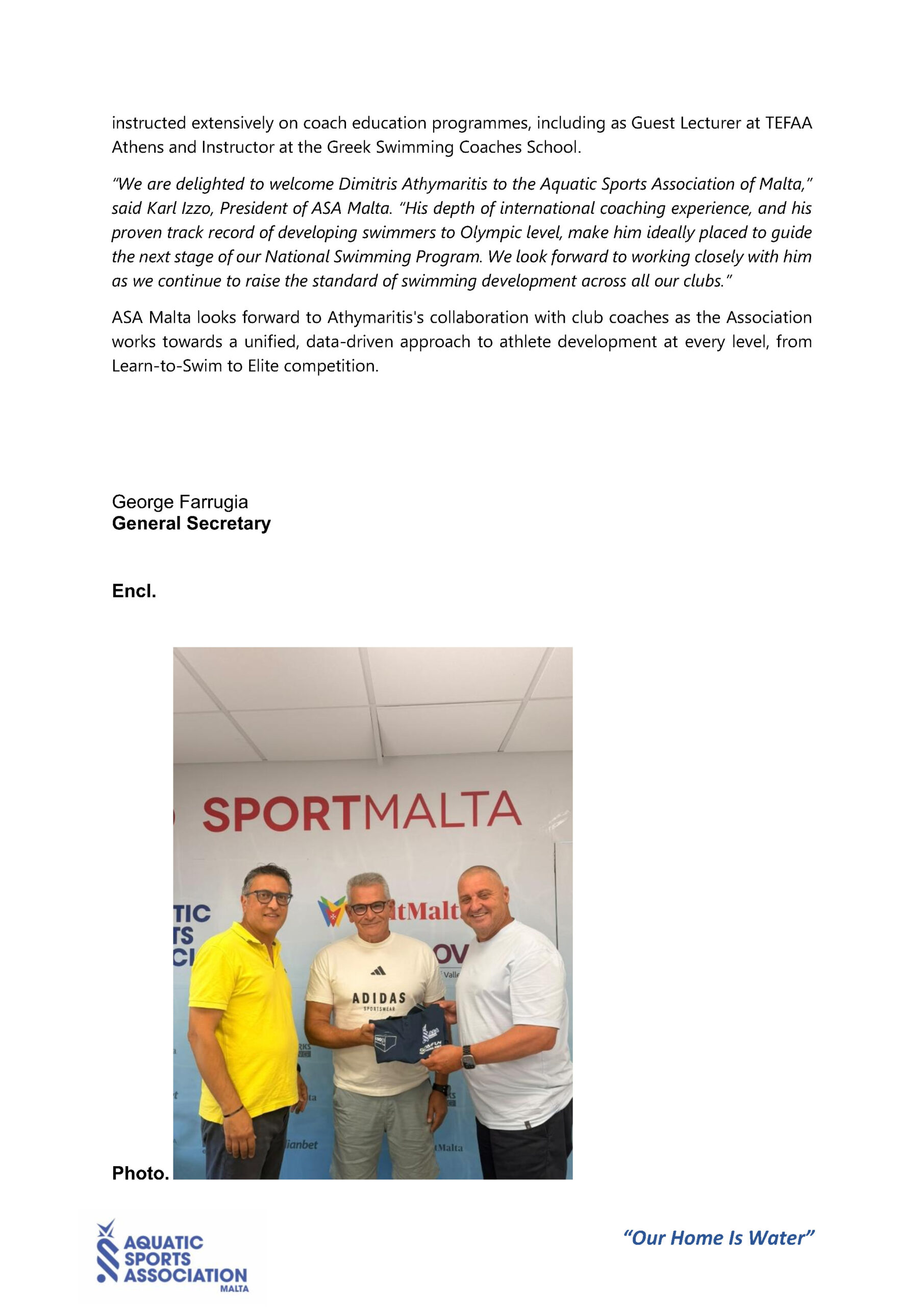 10-2026 -ASA Appoints Dimitris Athymaritis as National Swimming Technical Director._Page2